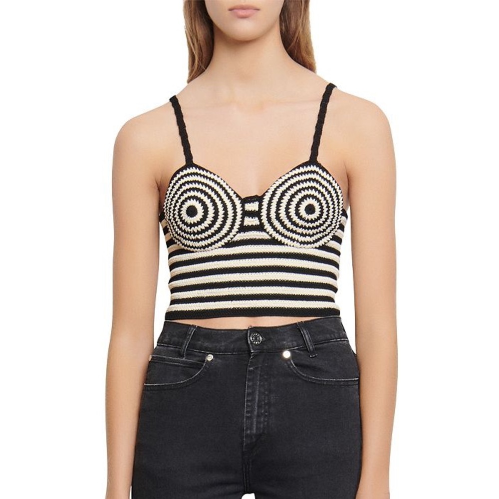 SANDRO Tara crochet top
